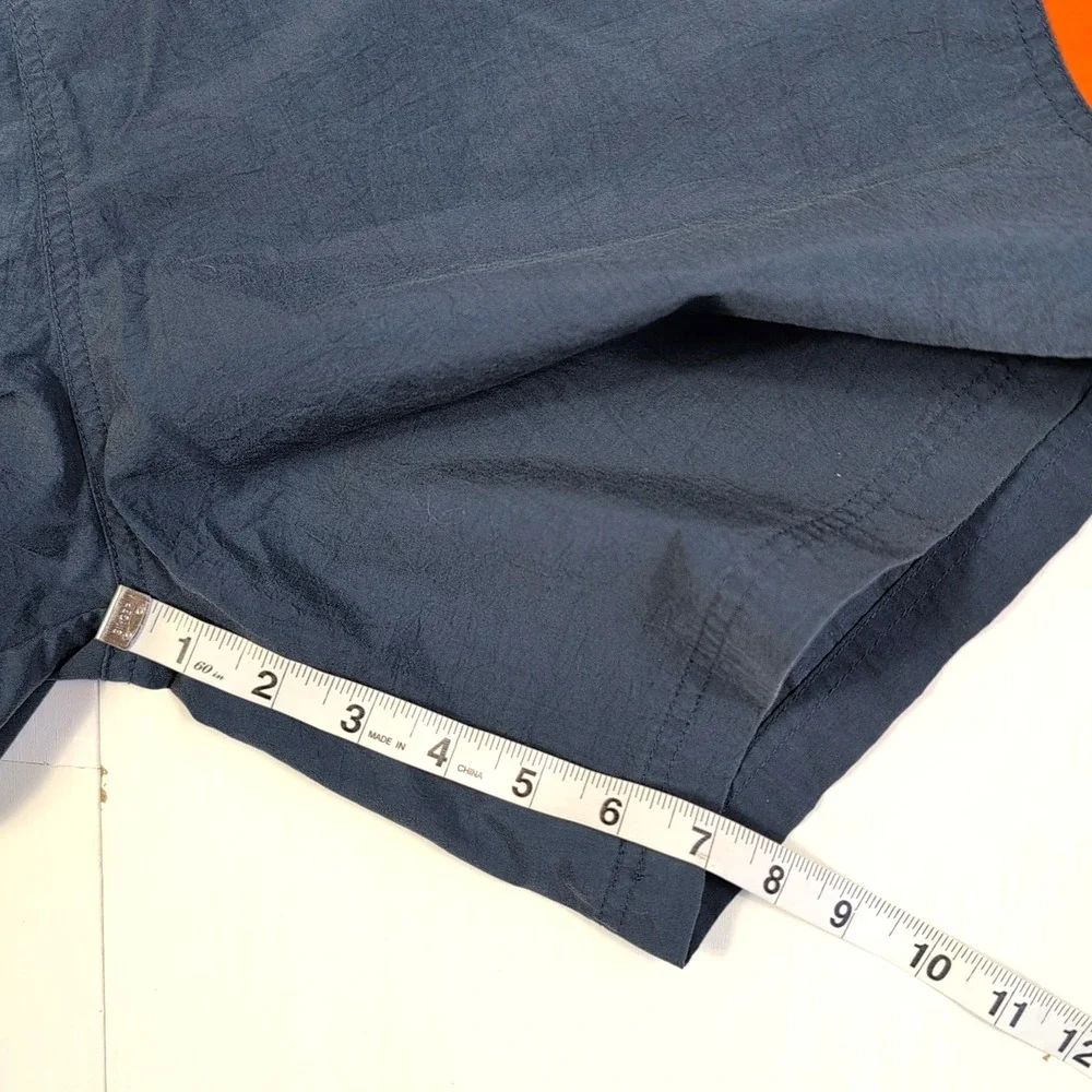 Vintage Champion Swim Trunks Mens XXL Blue Orange 90s Sailing Shorts USA Made
